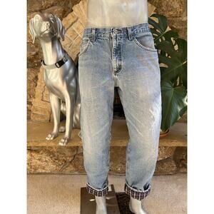 Vintage L.L. Bean Flannel Lined Jeans Men’s Size 37